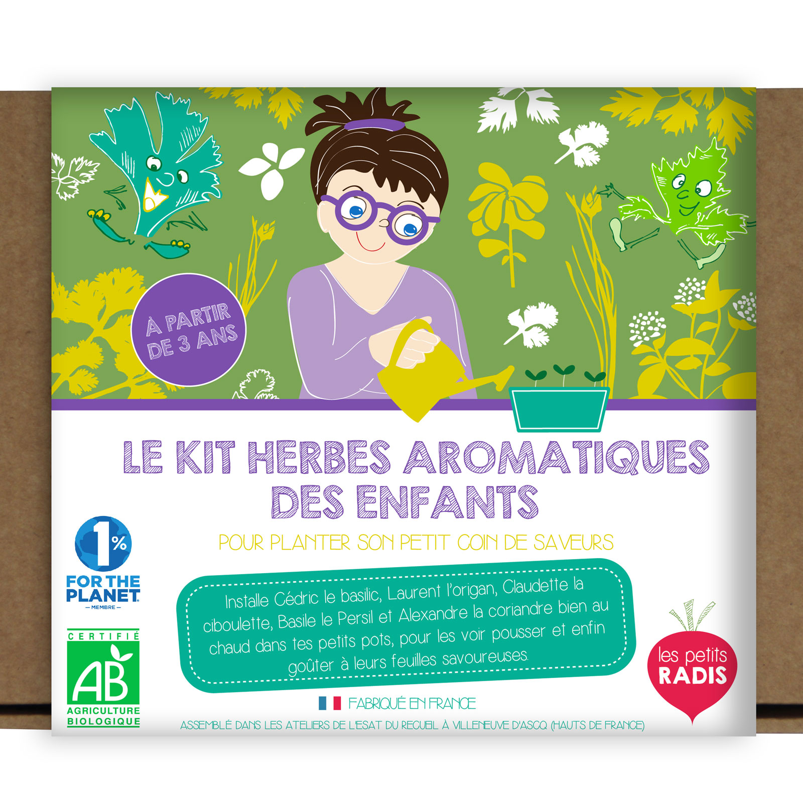 Le Kit Aromatiques Bio Des Enfants - Les Petits Radis à Prix Carrefour