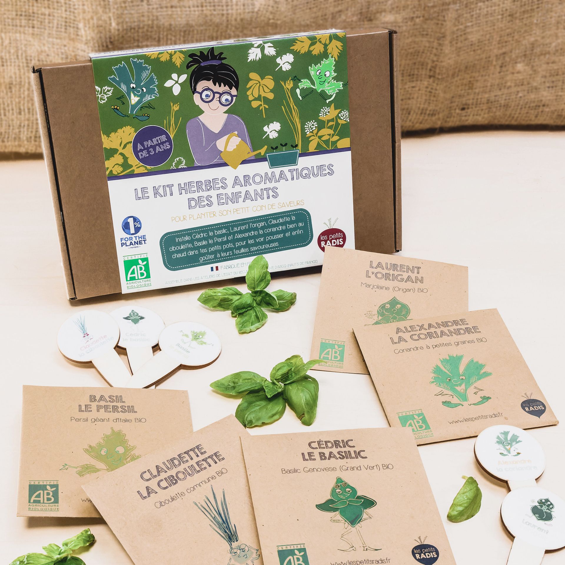 Kit herbes aromatiques bio • Boutique Amnesty International
