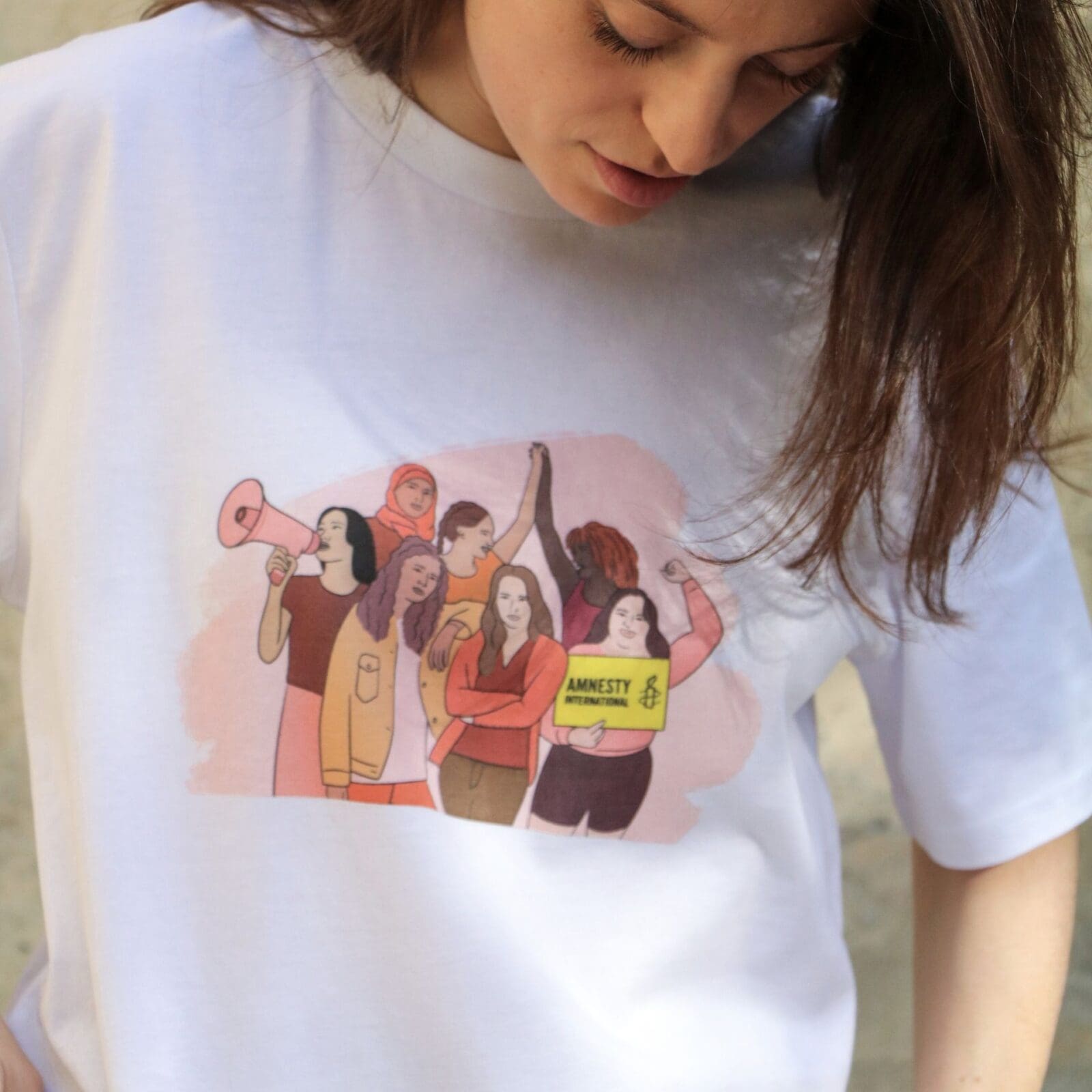 T-shirt Vintage Années 90 Amnesty International 2XL - Manifestation Et Droits Humains, Style Engagé !