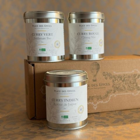 Coffret 3 épices Curry Bio