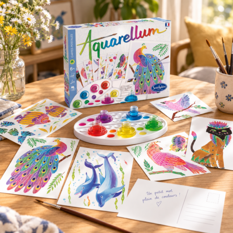 Aquarellum : 8 carte postales animaux