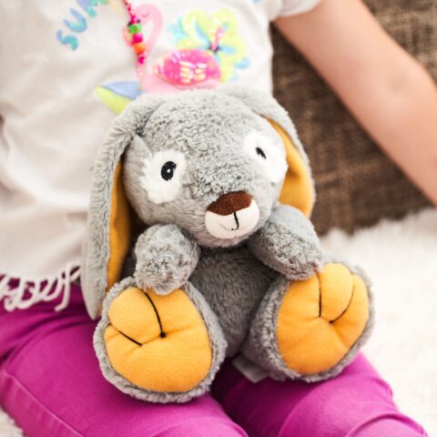 Bouillotte peluche lapin